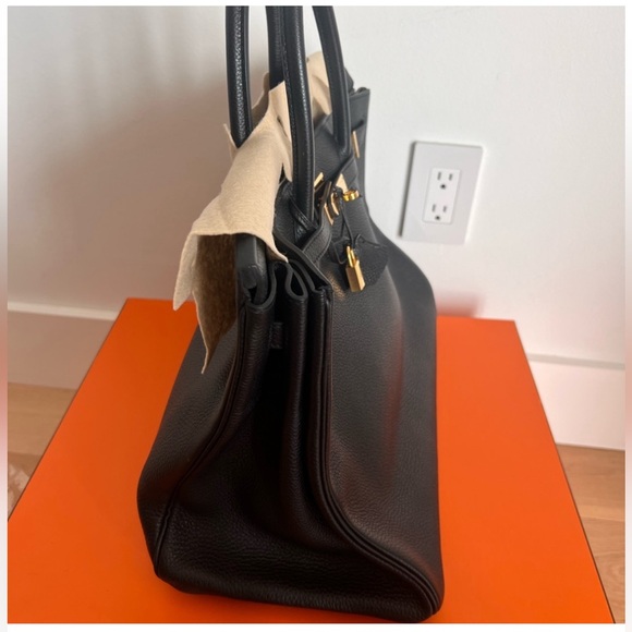 💯 Authentic 😍❤️ BIRKIN 25 LEATHER HANDBAG Hermès 💯❤️ - Picture 3 of 11
